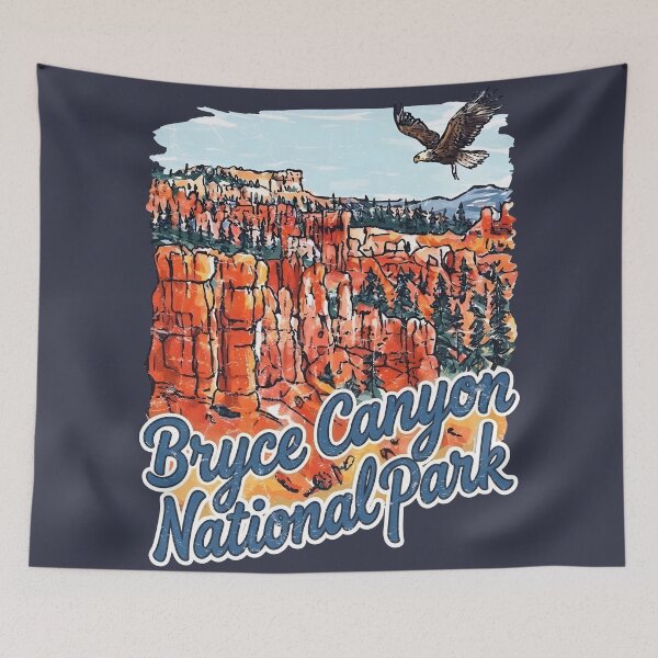 Item preview, Bryce Canyon National Park Colorful Landscape Cute Hawk designed and sold by HowToCanadian.