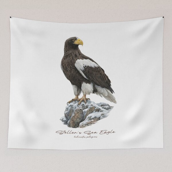 Item preview, Steller's Sea Eagle on Snow Covered Rock designed and sold by Takeda-art.