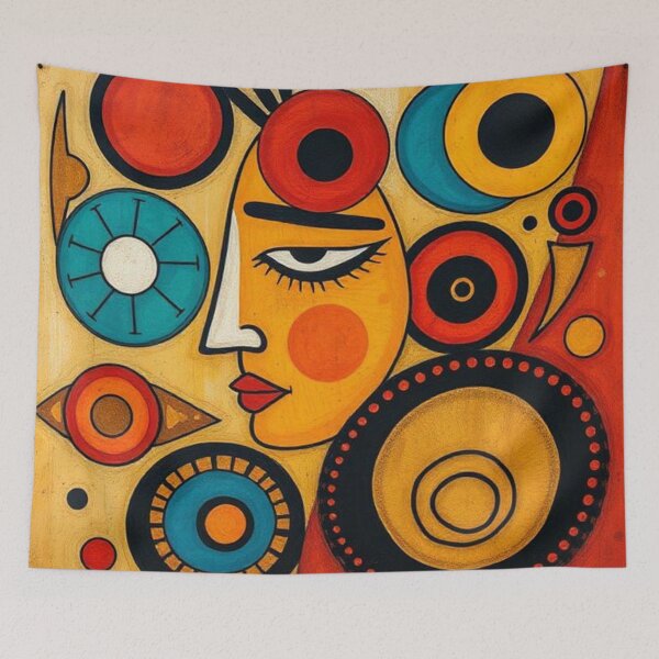 Item preview, Multicolor Picassian Illustration designed and sold by RAISC.