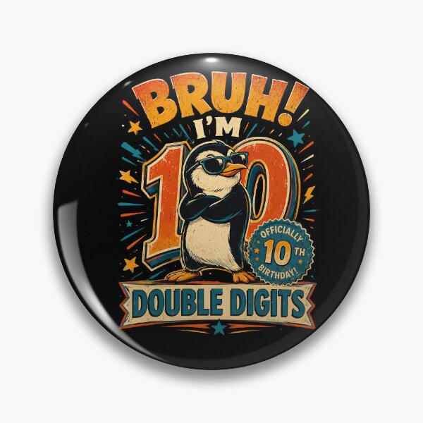 Item preview, 10 Years Old Birthday Bruh I'm Double Digits 10th Birthday  designed and sold by THREE LITTLE BEANS.