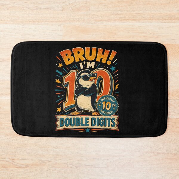 Item preview, 10 Years Old Birthday Bruh I'm Double Digits 10th Birthday  designed and sold by THREE LITTLE BEANS.