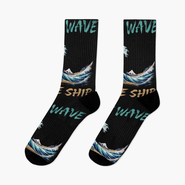 Item preview, Be the Wave Not the Ship - The Great Wave Off Kanagawa Hokusai Vintage Japanese designed and sold by XIOMOS.