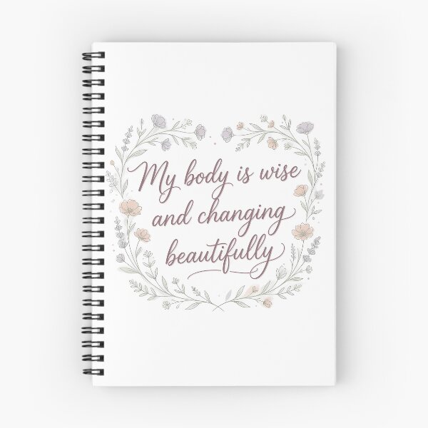 Item preview, My Body Is Wise and Changing Beautifully | Perimenopause Affirmation designed and sold by PeriBloomDesign.