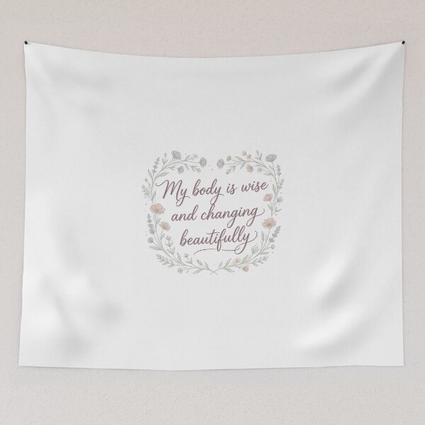 Item preview, My Body Is Wise and Changing Beautifully | Perimenopause Affirmation designed and sold by PeriBloomDesign.