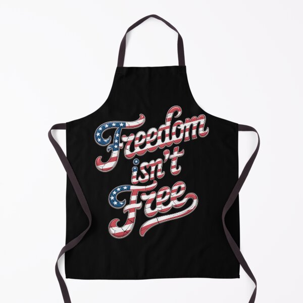 Item preview, Freedom Isn’t Free Patriotic Script designed and sold by OldGloryForge.