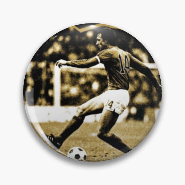 Item preview, Johan Cruyff The King Of Dribble Retro Graphic designed and sold by VintageSocArt.