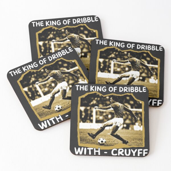 Item preview, Johan Cruyff The King Of Dribble Retro Graphic designed and sold by VintageSocArt.