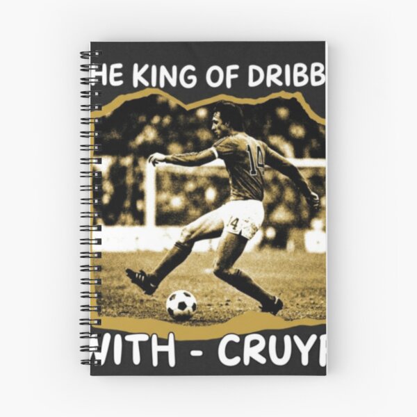 Item preview, Johan Cruyff The King Of Dribble Retro Graphic designed and sold by VintageSocArt.