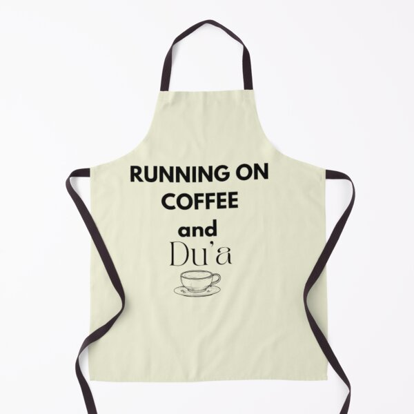 Item preview, Running on Coffee and Du’a – Funny Islamic Coffee Lover Quote Design designed and sold by RhobheaCreation.