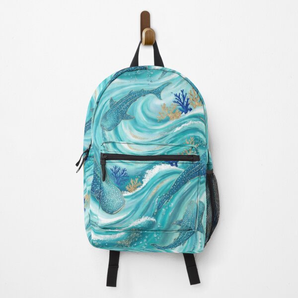 Item preview, Glamorous Turquoise Whale Shark Pattern designed and sold by Jandedan.
