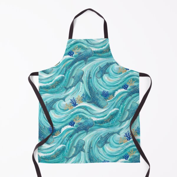Item preview, Glamorous Turquoise Whale Shark Pattern designed and sold by Jandedan.