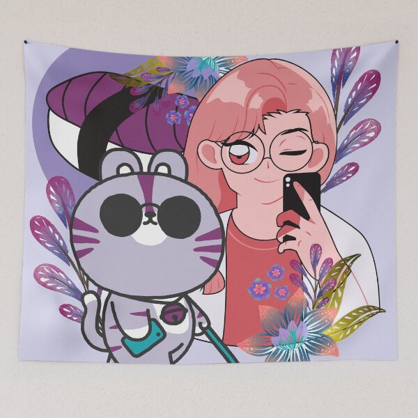 Item preview, Kawaii Selfie & Visually Impaired Cat designed and sold by Kanniax.