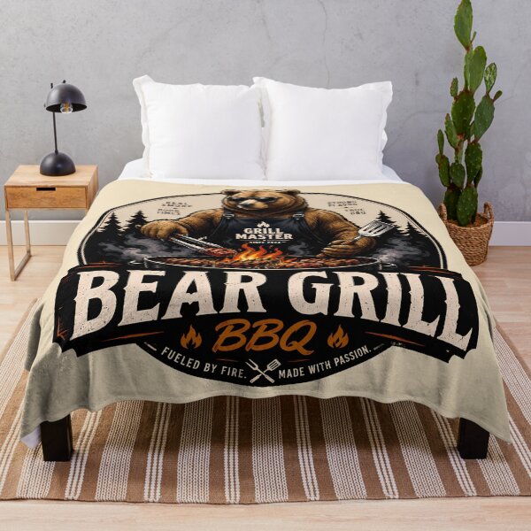 Item preview, Funny BBQ Bear Grillmaster designed and sold by ZetaDream.
