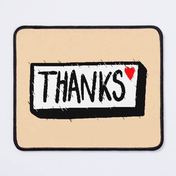 Item preview, Thanks Red Heart Thank You Gratitude Minimalist Aesthetic designed and sold by AstronautMerch.