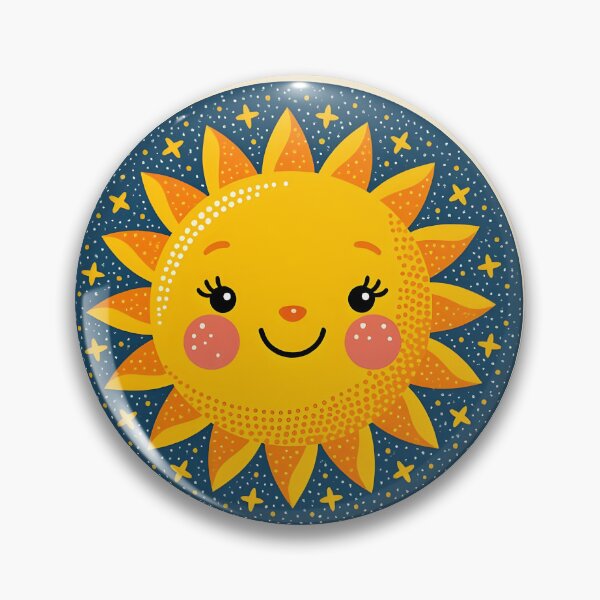 Item preview,  “I OWE YOU “ In the center, a cute smiling sun, surrounded by little glittering hearts. designed and sold by Ponted.