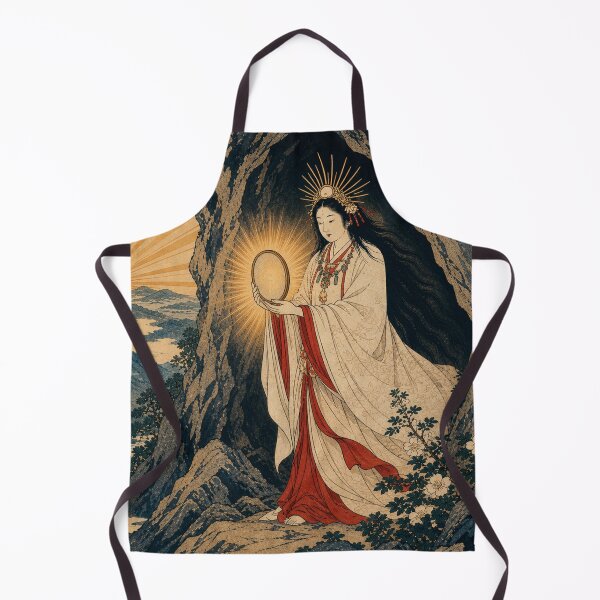 Item preview, Amaterasu Goddess - Japanese Mythology Vintage Ukiyo-e Woodblock Art designed and sold by bapupa.