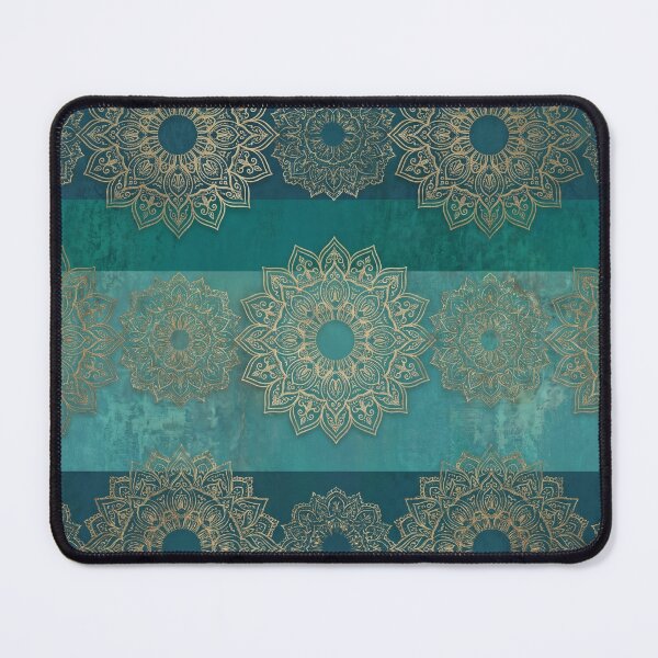 Item preview, Vintage Glamour Mandala — Turquoise Teal Repeat designed and sold by Jandedan.