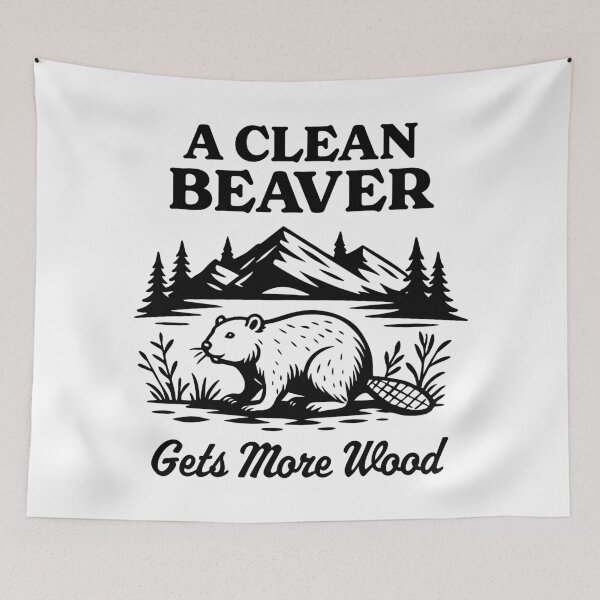 Item preview, A clean beaver gets more wood designed and sold by PaulSDesign.