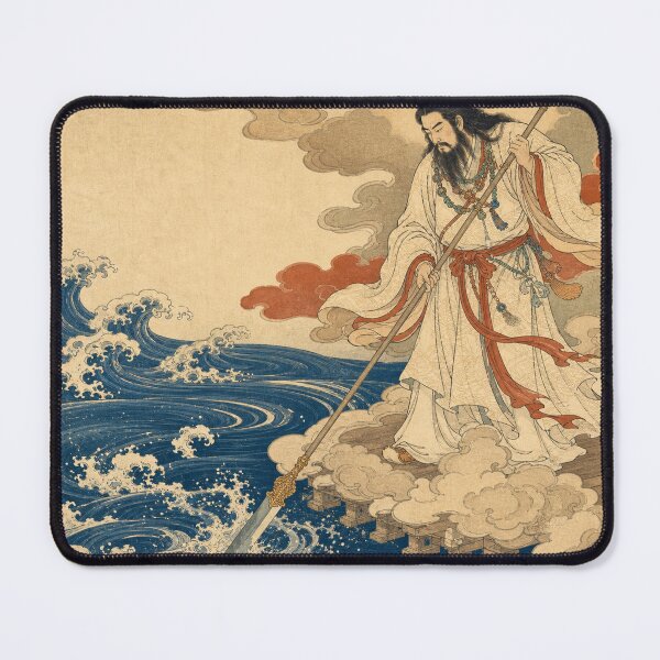 Item preview, Izanagi God - Vintage Japanese Mythology Ukiyo-e Woodblock Art designed and sold by bapupa.