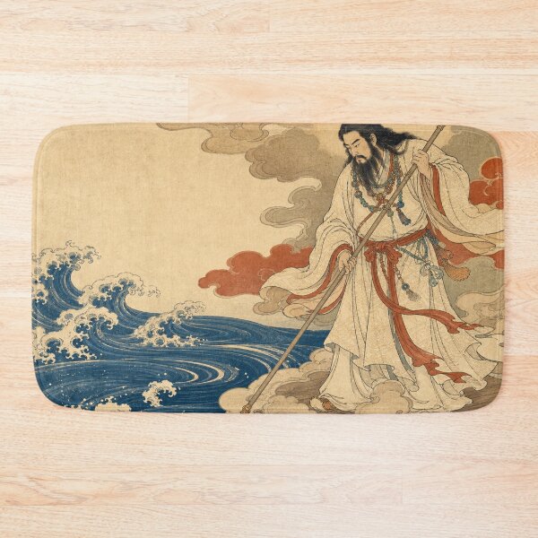 Item preview, Izanagi God - Vintage Japanese Mythology Ukiyo-e Woodblock Art designed and sold by bapupa.