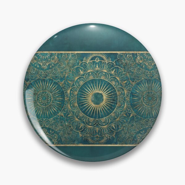 Item preview, Vintage Glamour Mandala — Turquoise Teal Repeat designed and sold by Jandedan.