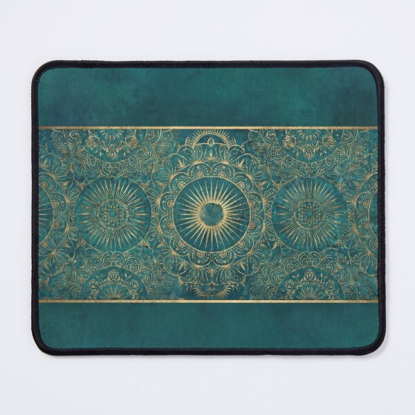 Item preview, Vintage Glamour Mandala — Turquoise Teal Repeat designed and sold by Jandedan.