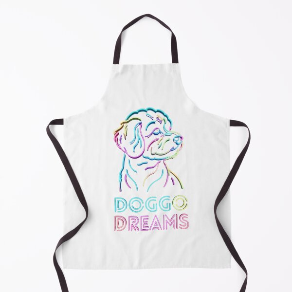 Item preview, Doggo Dreams Colorful Neon Line Art Puppy designed and sold by GiggleInkTees.