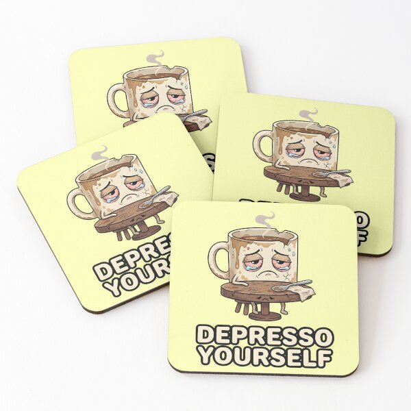 Item preview, Depresso Yourself - Sad Coffee Cup designed and sold by Wennity.