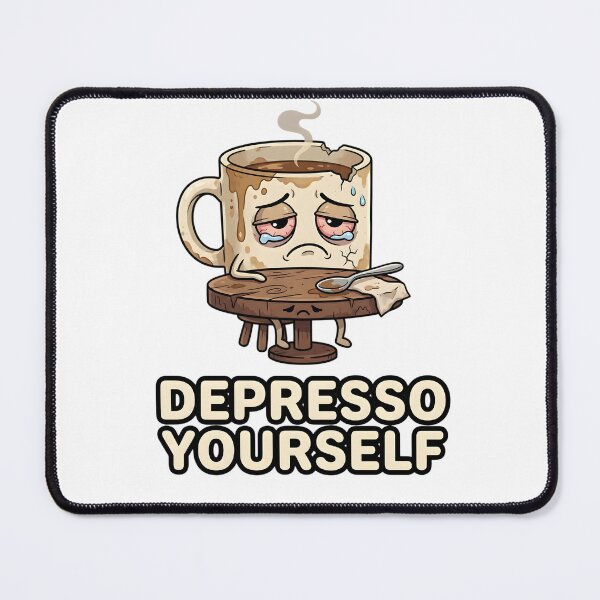 Item preview, Depresso Yourself - Sad Coffee Cup designed and sold by Wennity.