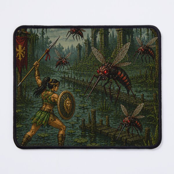 Item preview, Level Up Amazon Warrior Retro Gaming T-Shirt | Pixel Art Fantasy RPG Design designed and sold by LevelUp!.