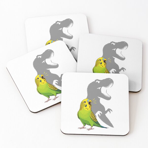 Item preview, T Rex Budgie Shadow Funny Parakeet Graphic designed and sold by JackCurtis1991.