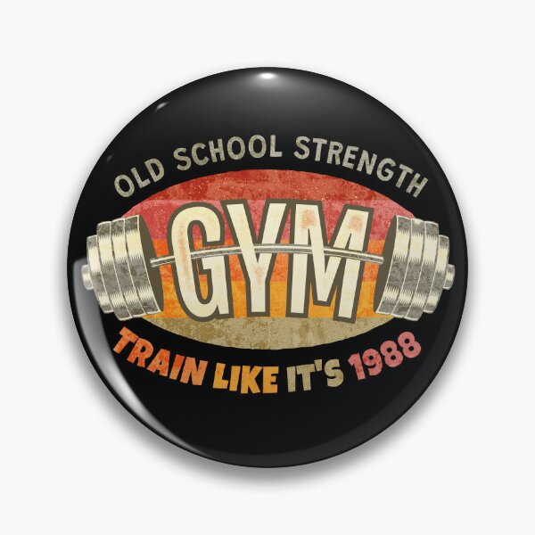 Item preview, Old School Gym: Strength Training Like It’s Vintage 80s Bodybuilding. Train Like It's 1988. Rainbow. Grunge version designed and sold by SIR13.