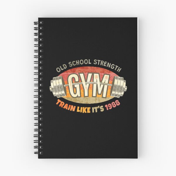 Item preview, Old School Gym: Strength Training Like It’s Vintage 80s Bodybuilding. Train Like It's 1988. Rainbow. Grunge version designed and sold by SIR13.