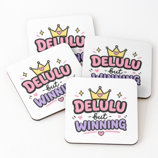 Item preview, Delulu But Winning – Funny Gen Z Confidence & Manifestation Sticker designed and sold by Jyotisima8929.