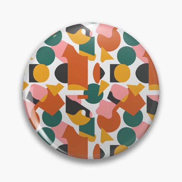 Item preview, Modern Abstract Shapes Retro Geometric Pattern Art designed and sold by cabana.space.