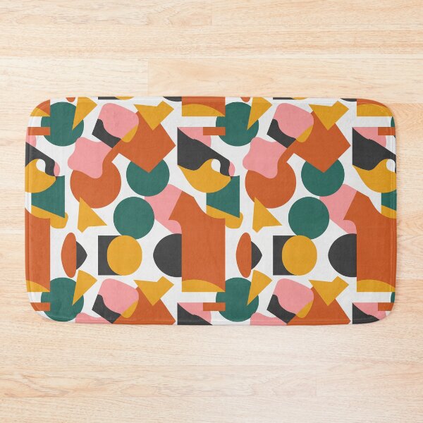Item preview, Modern Abstract Shapes Retro Geometric Pattern Art designed and sold by cabana.space.