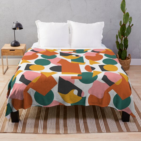 Item preview, Modern Abstract Shapes Retro Geometric Pattern Art designed and sold by cabana.space.
