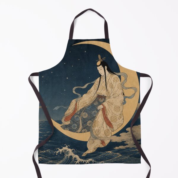 Item preview, Tsukuyomi Moon God - Vintage Japanese Mythology Ukiyo-e Woodblock Art designed and sold by bapupa.