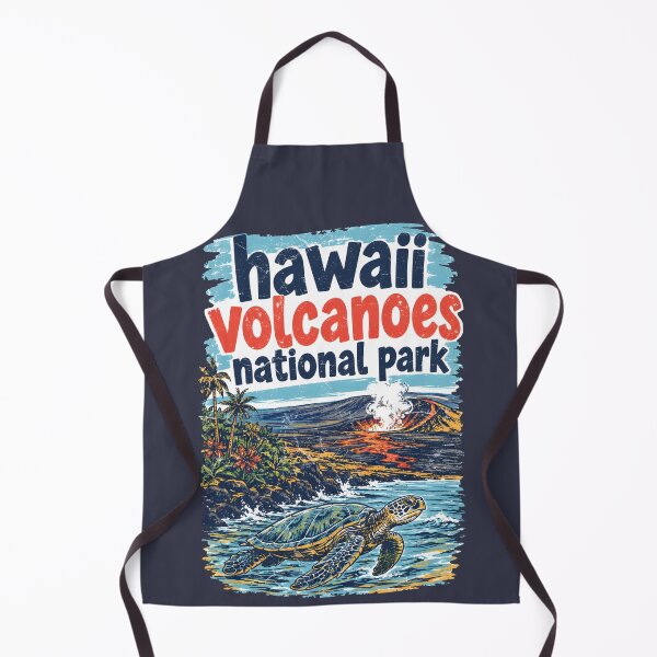 Item preview, Hawaii Volcanoes National Park Colorful Landscape Cute Hawk designed and sold by HowToCanadian.
