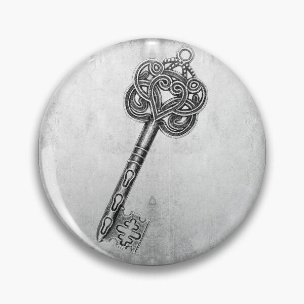 Item preview, Ornate Skeleton Key Celtic Heart Scrollwork Gothic designed and sold by Ghoul Enterprises.