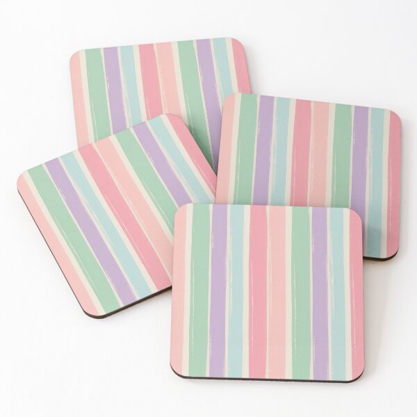 Item preview, Spring Pastel Retro Stripes - Soft Vertical Aesthetic Pattern designed and sold by Tamas Das.