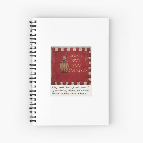 Item preview, Vintage English Civil War Meme Come Out You Cuckold Historical Flag designed and sold by Lilith.3x313 Vault.