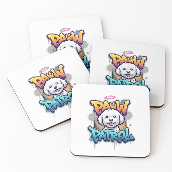 Item preview, Paw Patrol Graffiti Street Art White Puppy designed and sold by GiggleInkTees.