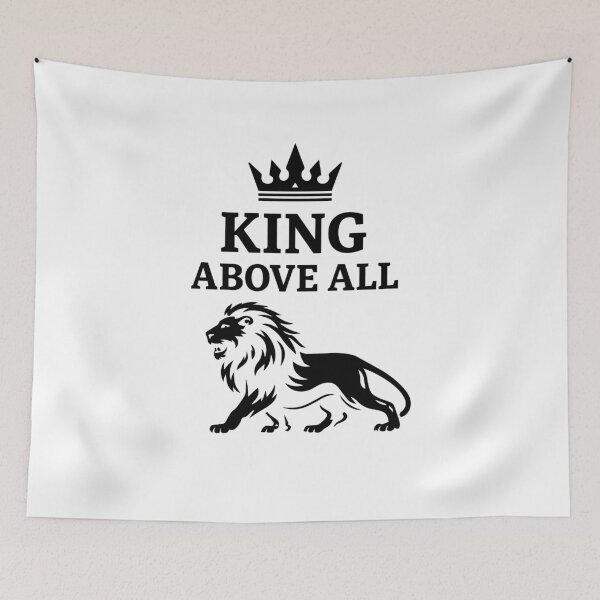 Item preview, King Above All Christian Lion designed and sold by crouchingpixel.
