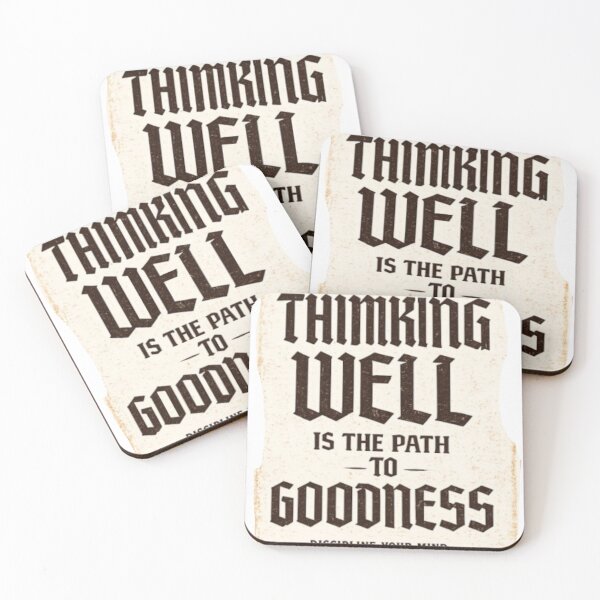 Item preview, Thinking well is the path to Goodness Vintage Gothic T-shirt designed and sold by Obiechefu.