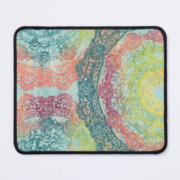 Item preview, Playful Vintage Mandala — Turquoise & Brights Repeat designed and sold by Jandedan.