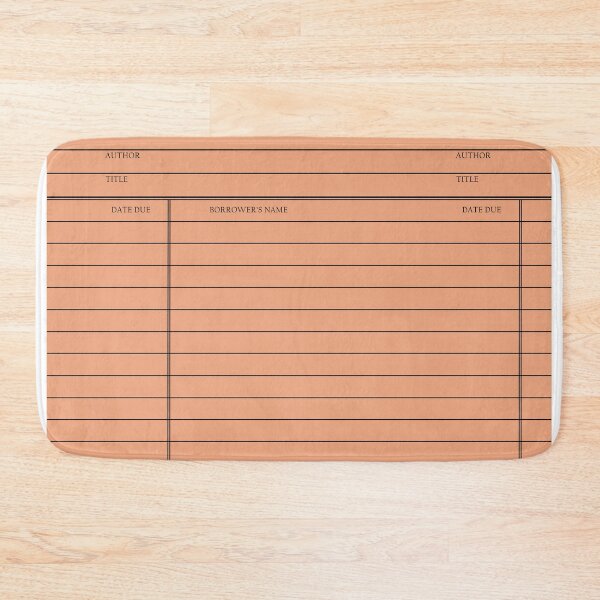 Item preview, Vintage Library Card - Warm Orange designed and sold by cozydaily.