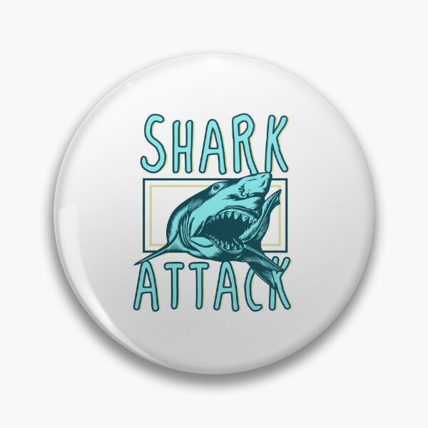 Item preview, Shark Attack Vintage Ocean Predator Design designed and sold by EichStore.