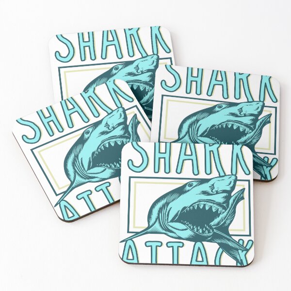 Item preview, Shark Attack Vintage Ocean Predator Design designed and sold by EichStore.