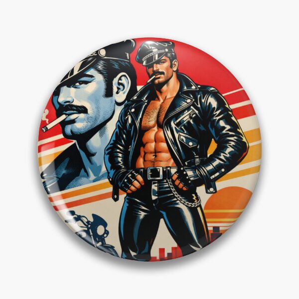 Item preview, Gay Leather Daddy Biker Rough Rider Poster Leder Pride Graphic Design designed and sold by ItsAKinkThing.